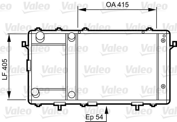 VALEO Radiaator,mootorijahutus 731491