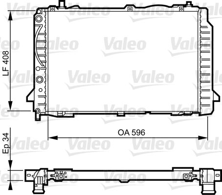 VALEO Radiaator,mootorijahutus 731503