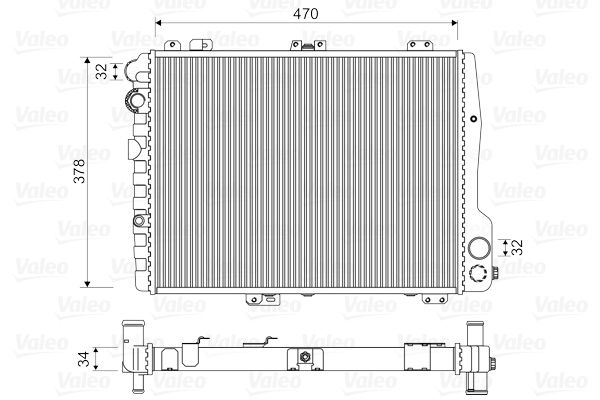 VALEO Radiaator,mootorijahutus 731505