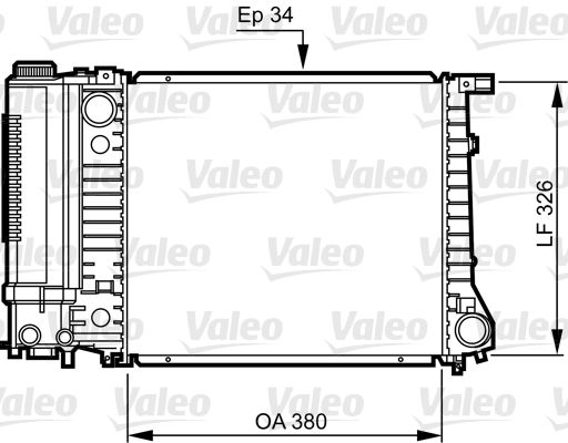 VALEO Radiaator,mootorijahutus 731509