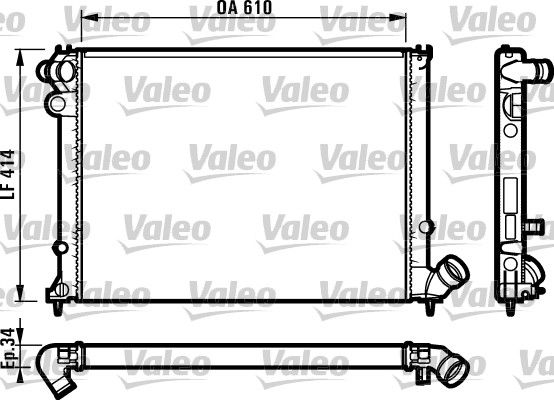 VALEO Radiaator,mootorijahutus 731573