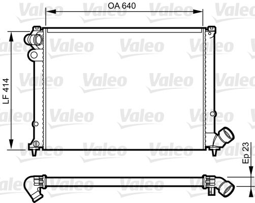 VALEO Radiaator,mootorijahutus 731574