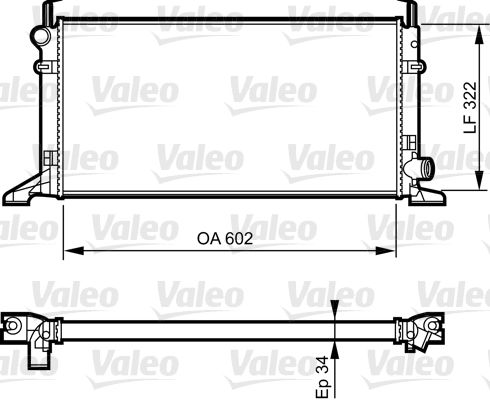 VALEO Radiaator,mootorijahutus 731594