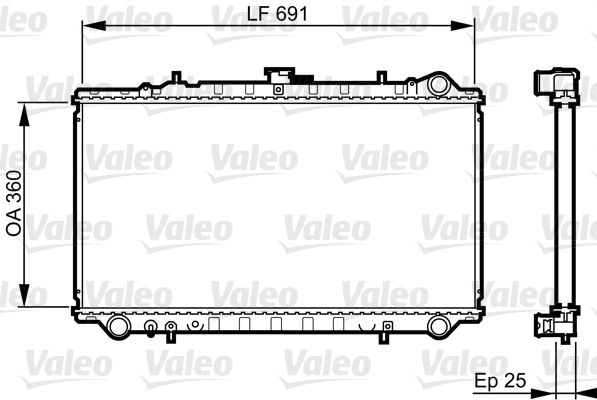 VALEO Radiaator,mootorijahutus 731674