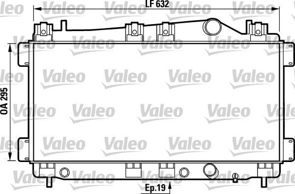 VALEO Радиатор, охлаждение двигателя 731749