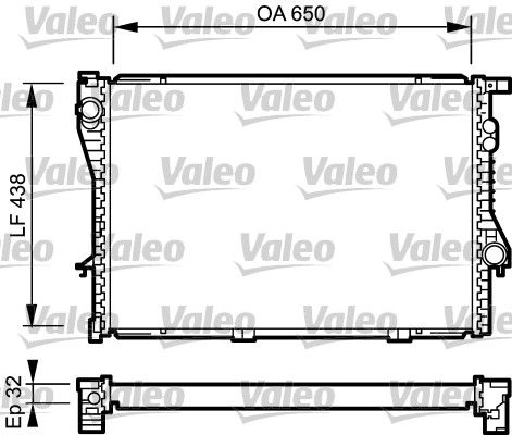 VALEO Radiaator,mootorijahutus 731766