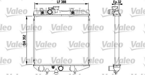 VALEO Radiaator,mootorijahutus 731853