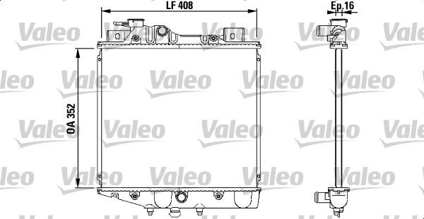 VALEO Radiaator,mootorijahutus 731856