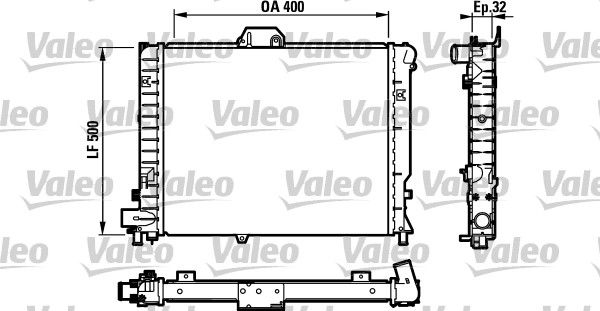 VALEO Radiaator,mootorijahutus 732110