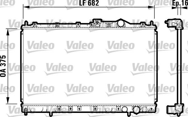 VALEO Radiaator,mootorijahutus 732327