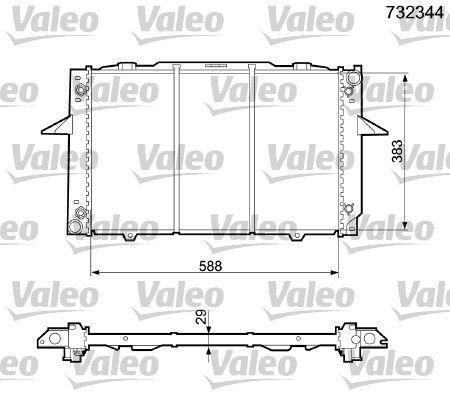 VALEO Radiaator,mootorijahutus 732344