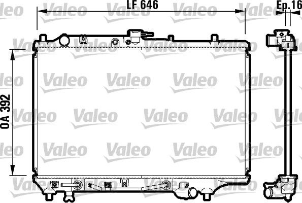 VALEO Radiaator,mootorijahutus 732362