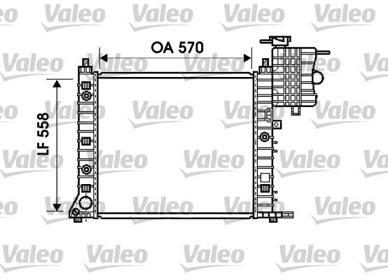 VALEO Radiaator,mootorijahutus 732471