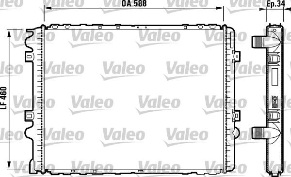 VALEO Radiaator,mootorijahutus 732569