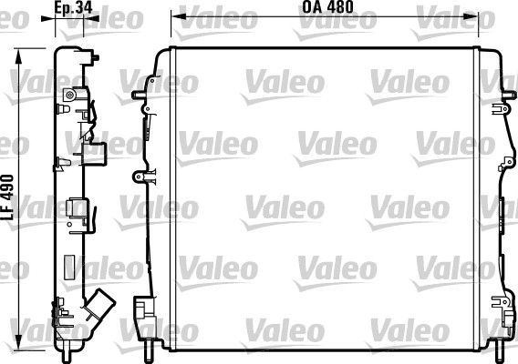 VALEO Radiaator,mootorijahutus 732717