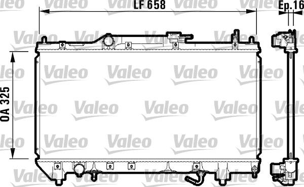 VALEO Radiaator,mootorijahutus 732753