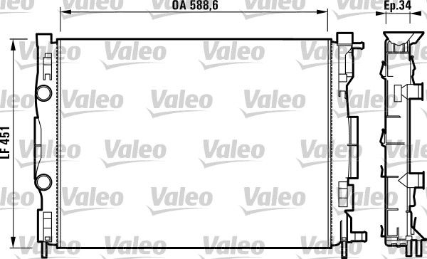 VALEO Radiaator,mootorijahutus 732871