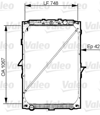 VALEO Radiaator,mootorijahutus 733544