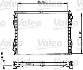 VALEO Radiaator,mootorijahutus 733546