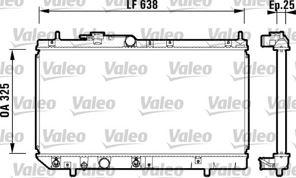 VALEO Radiaator,mootorijahutus 734102