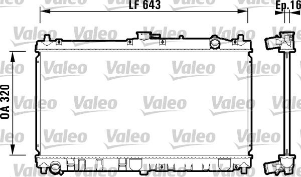 VALEO Radiaator,mootorijahutus 734119