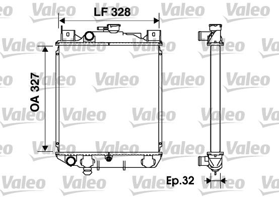 VALEO Radiaator,mootorijahutus 734166