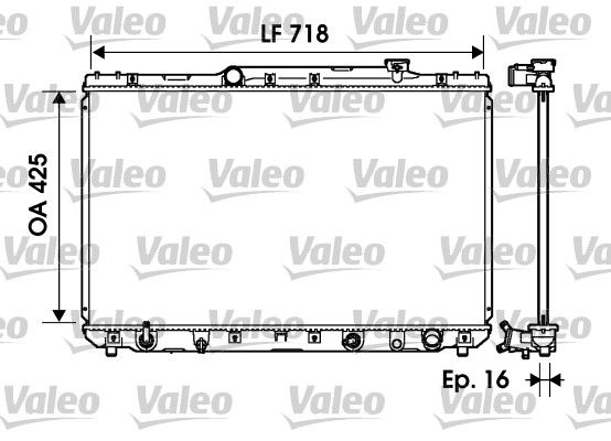 VALEO Радиатор, охлаждение двигателя 734193