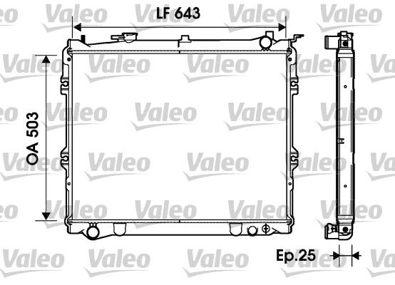 VALEO Radiaator,mootorijahutus 734207