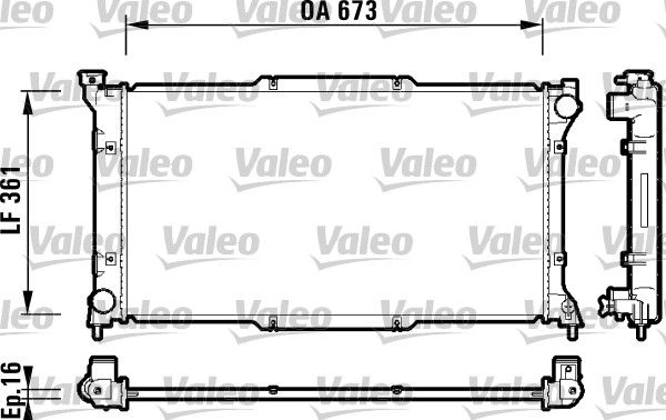 VALEO Radiaator,mootorijahutus 734212