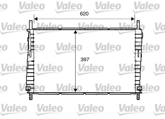 VALEO Радиатор, охлаждение двигателя 734287