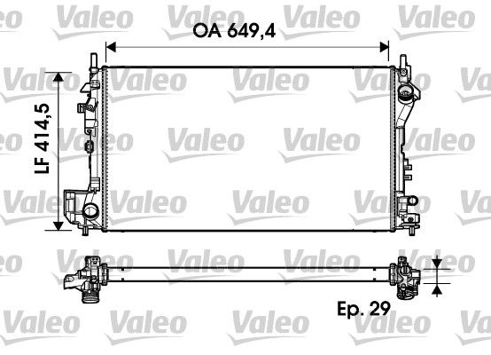 VALEO Radiaator,mootorijahutus 734302