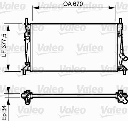 VALEO Radiaator,mootorijahutus 734321