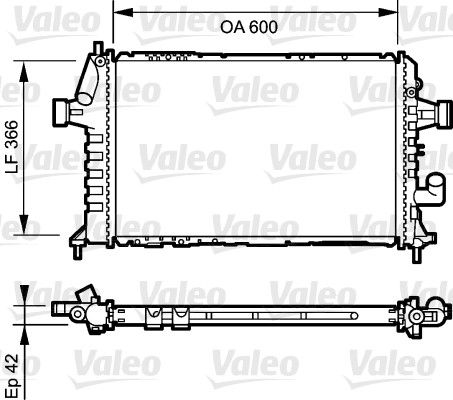 VALEO Radiaator,mootorijahutus 734322