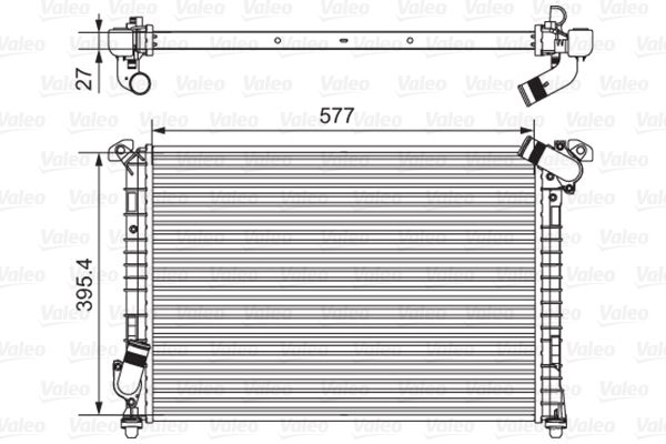 VALEO Radiaator,mootorijahutus 734328