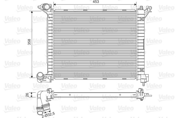 VALEO Radiaator,mootorijahutus 734329