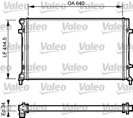 VALEO Radiaator,mootorijahutus 734335