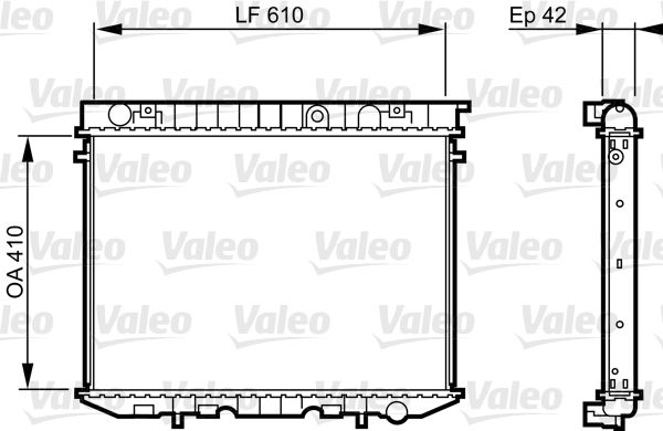 VALEO Radiaator,mootorijahutus 734353