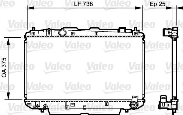 VALEO Radiaator,mootorijahutus 734397