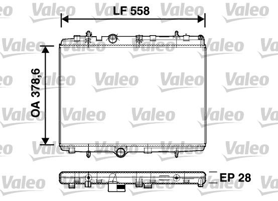 VALEO Radiaator,mootorijahutus 734398