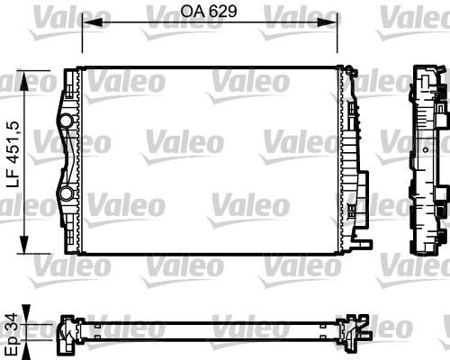 VALEO Radiaator,mootorijahutus 734438