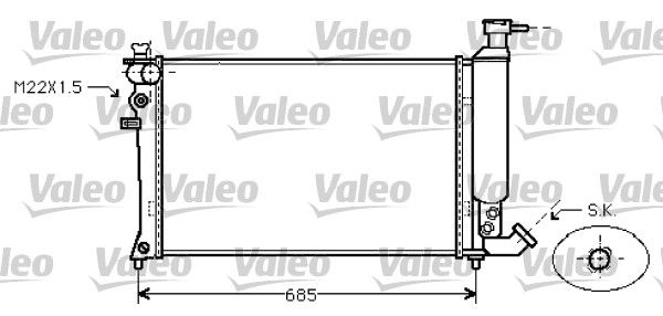 VALEO Radiaator,mootorijahutus 734454