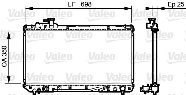 VALEO Radiaator,mootorijahutus 734466