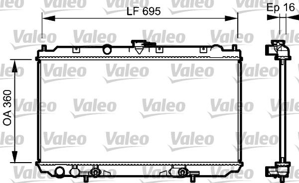 VALEO Radiaator,mootorijahutus 734473