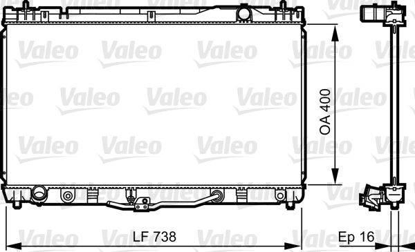 VALEO Radiaator,mootorijahutus 734492