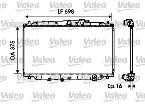 VALEO Radiaator,mootorijahutus 734624