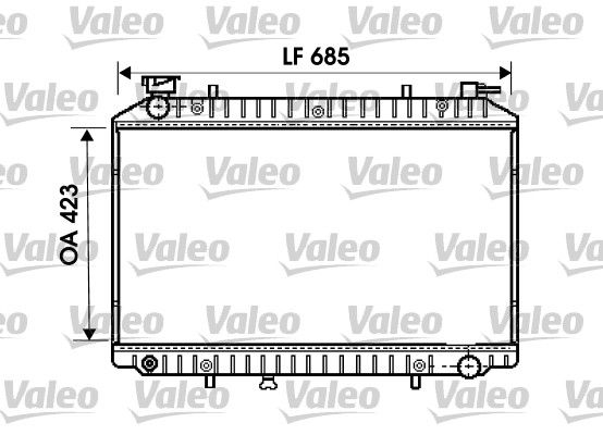 VALEO Radiaator,mootorijahutus 734671