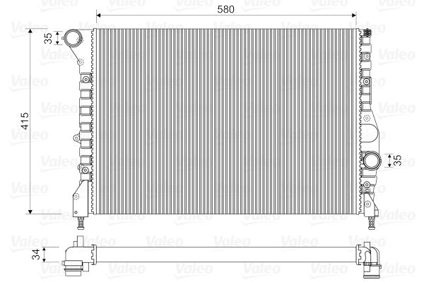 VALEO Radiaator,mootorijahutus 734733