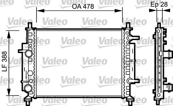 VALEO Radiaator,mootorijahutus 734768