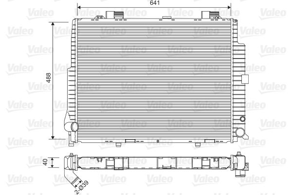 VALEO Radiaator,mootorijahutus 734796