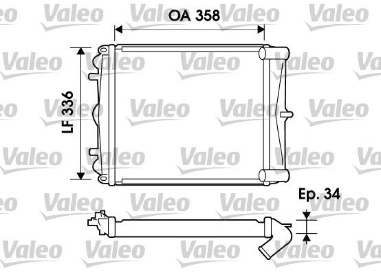 VALEO Radiaator,mootorijahutus 734826